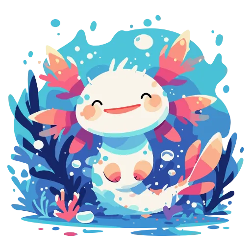 Стикер 48 Axolotl