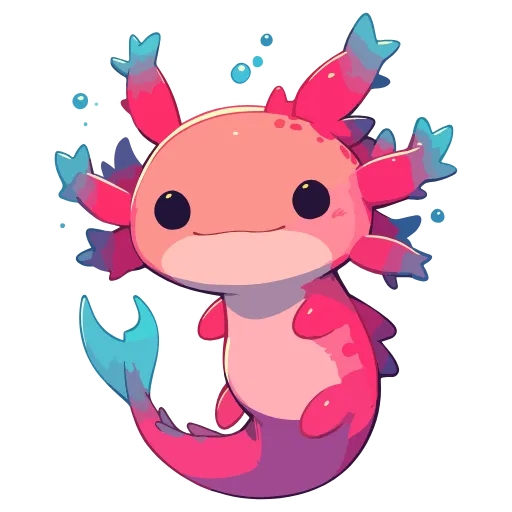 Стикер 4 Axolotl