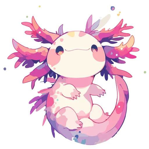 Стикер 3 Axolotl