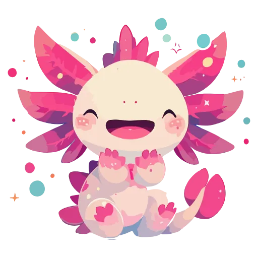 Стикер 30 Axolotl