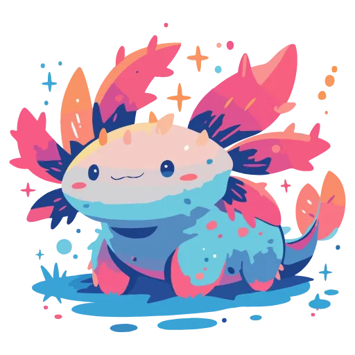 Стикер 38 Axolotl