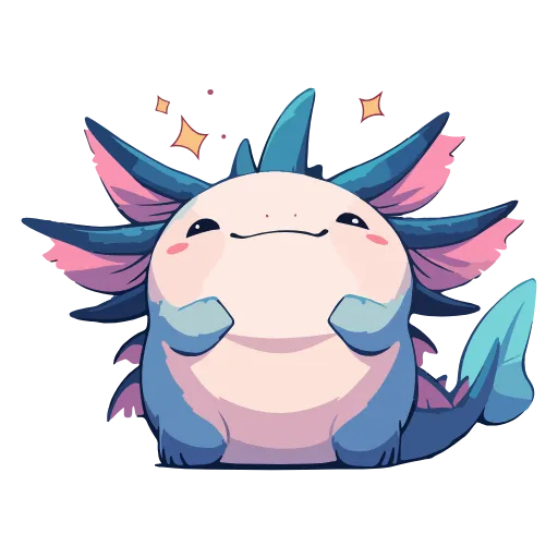 Стикер 6 Axolotl