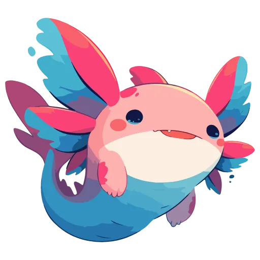 Стикер 35 Axolotl