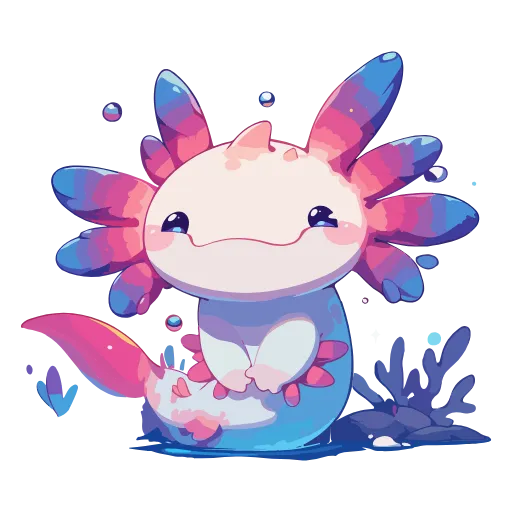 Стикер 25 Axolotl
