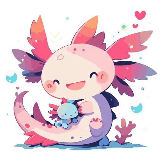 Стикер 41 Axolotl