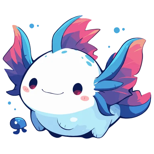 Стикер 15 Axolotl