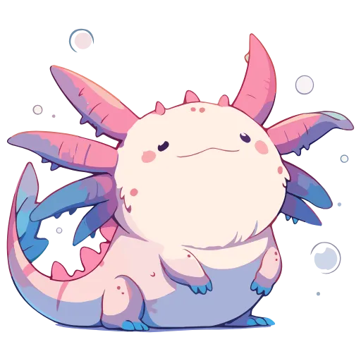 Стикер 40 Axolotl