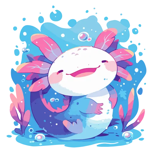 Стикер 43 Axolotl