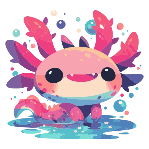 Стикер 7 Axolotl