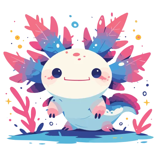 Стикер 5 Axolotl