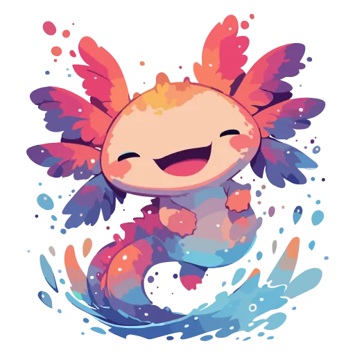 Стикер 47 Axolotl