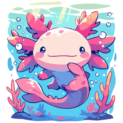 Стикер 9 Axolotl