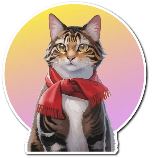🥦 Стикер «Нейрокоты» для Telegram
