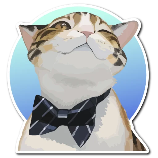 🌎 Стикер «Нейрокоты» для Telegram