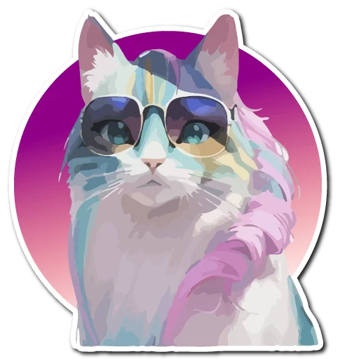🌸 Стикер «Нейрокоты» для Telegram