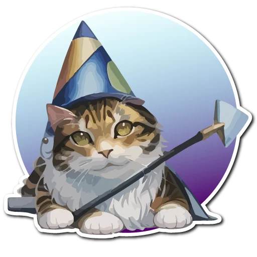 🔮 Стикер «Нейрокоты» для Telegram
