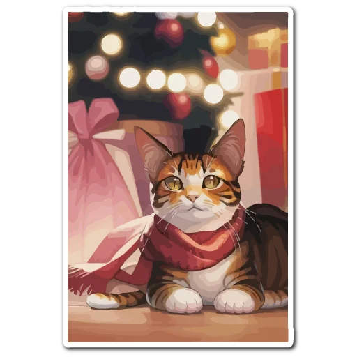 🎄 Стикер «Нейрокоты» для Telegram