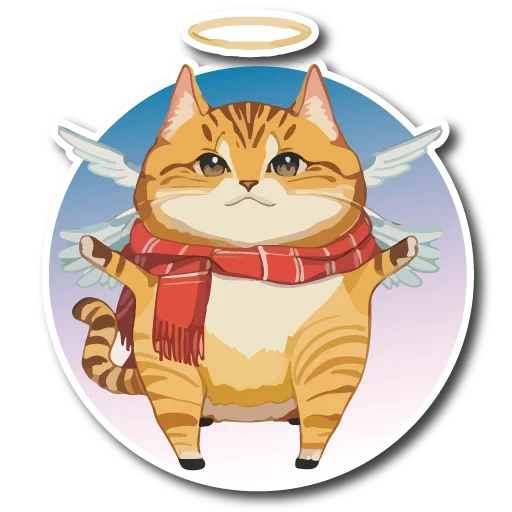 😇 Стикер «Нейрокоты» для Telegram