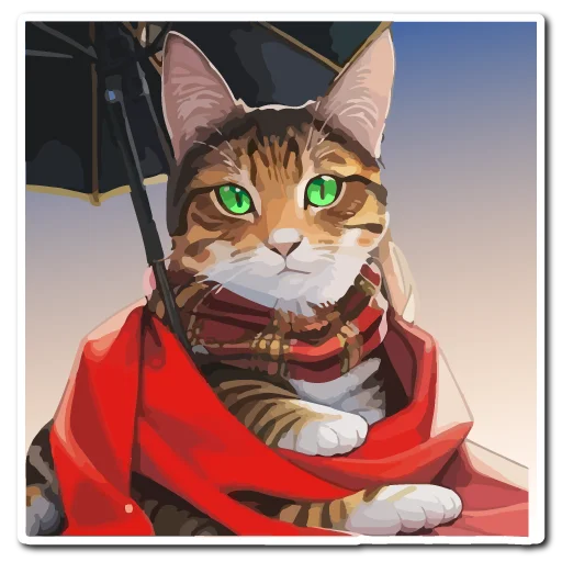 ☔️ Стикер «Нейрокоты» для Telegram
