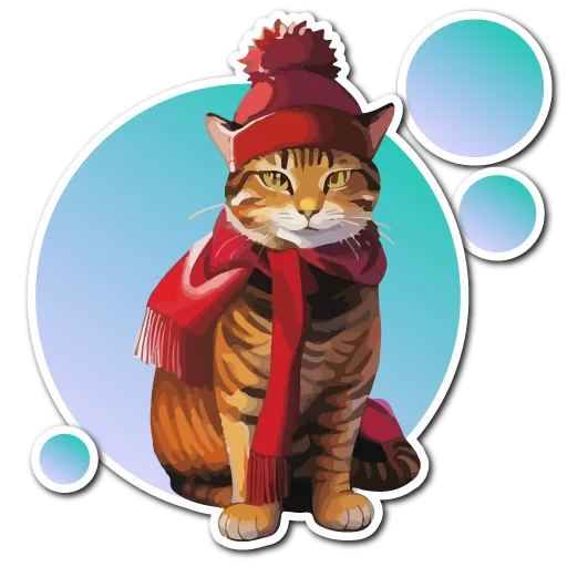 🧊 Стикер «Нейрокоты» для Telegram