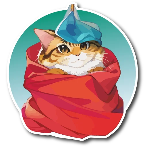 🤒 Стикер «Нейрокоты» для Telegram