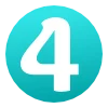 4️⃣ Эмодзи «Голубые буквы, цифры, иконки» для Telegram