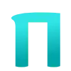 😍 Эмодзи «Голубые буквы, цифры, иконки» для Telegram