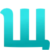 😍 Эмодзи «Голубые буквы, цифры, иконки» для Telegram