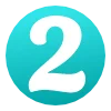 2️⃣ Эмодзи «Голубые буквы, цифры, иконки» для Telegram