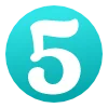 5️⃣ Эмодзи «Голубые буквы, цифры, иконки» для Telegram