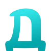 😍 Эмодзи «Голубые буквы, цифры, иконки» для Telegram