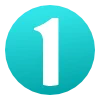 1️⃣ Эмодзи «Голубые буквы, цифры, иконки» для Telegram