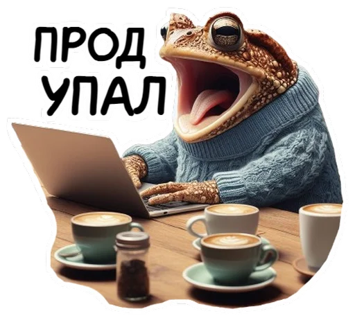 👨‍💻 Стикер «Neuro Toads» для Telegram