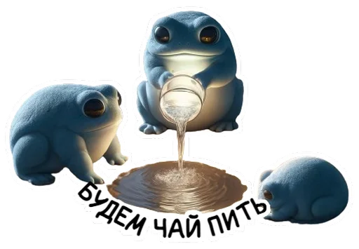🫖 Стикер «Neuro Toads» для Telegram