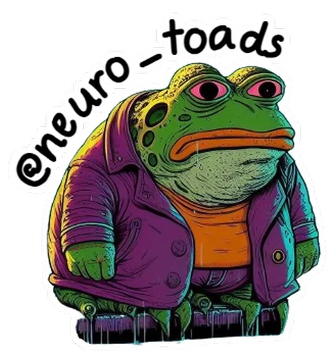 🤌 Стикер «Neuro Toads» для Telegram