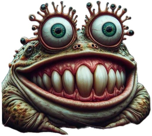 Стикерпак Neuro Toads для Telegram