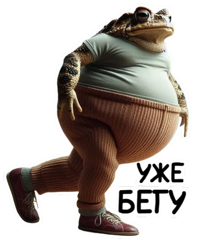 🏃 Стикер «Neuro Toads» для Telegram