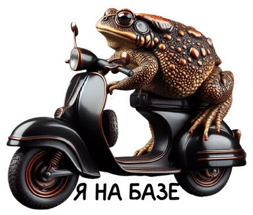 🏍 Стикер «Neuro Toads» для Telegram