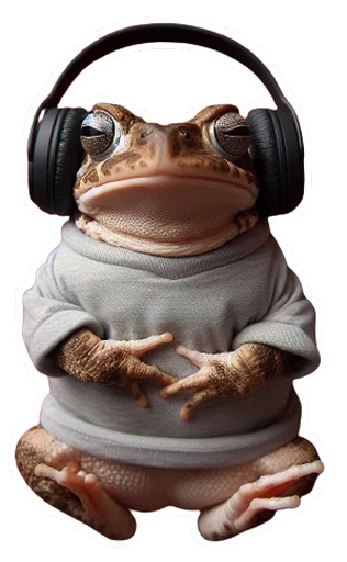 🎧 Стикер «Neuro Toads» для Telegram