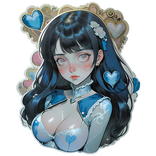 Стикерпак Neuro Anime для Telegram