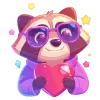 Стикер 19 🦝 Набор эмоджи с нейро енотиками и всяким рандомчиком
