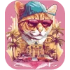 🐈‍⬛ Эмодзи «Кошатник (ω)» для Telegram