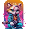 🐈‍⬛ Эмодзи «Кошатник (ω)» для Telegram