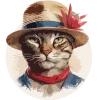 🐈‍⬛ Эмодзи «Кошатник (ω)» для Telegram