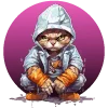 🐈‍⬛ Эмодзи «Кошатник (ω)» для Telegram