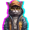 🐈‍⬛ Эмодзи «Кошатник (ω)» для Telegram