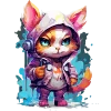 🐈‍⬛ Эмодзи «Кошатник (ω)» для Telegram