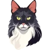🐈‍⬛ Эмодзи «Кошатник (ω)» для Telegram