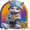 🐈‍⬛ Эмодзи «Кошатник (ω)» для Telegram