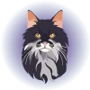 🐈‍⬛ Эмодзи «Кошатник (ω)» для Telegram